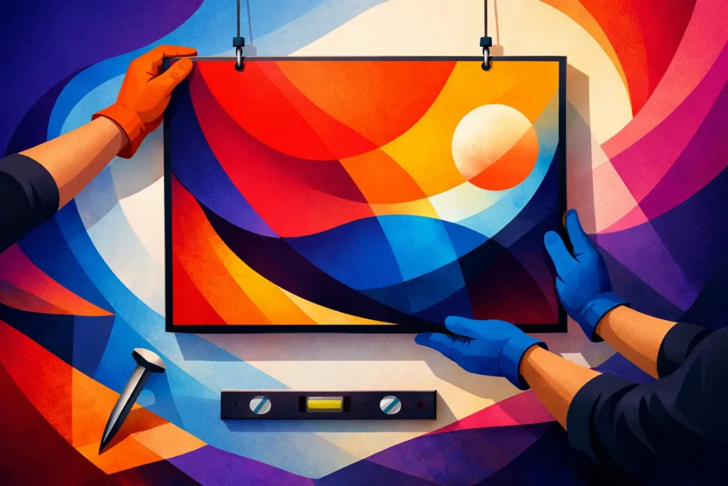 How to Install Heavy Artwork Safely