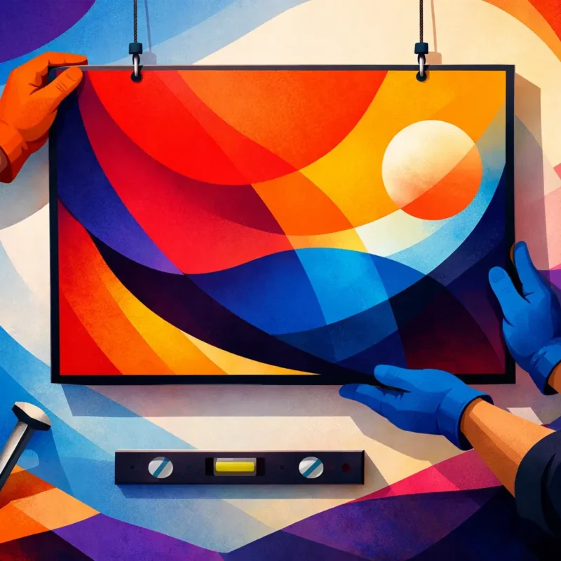 How to Install Heavy Artwork Safely