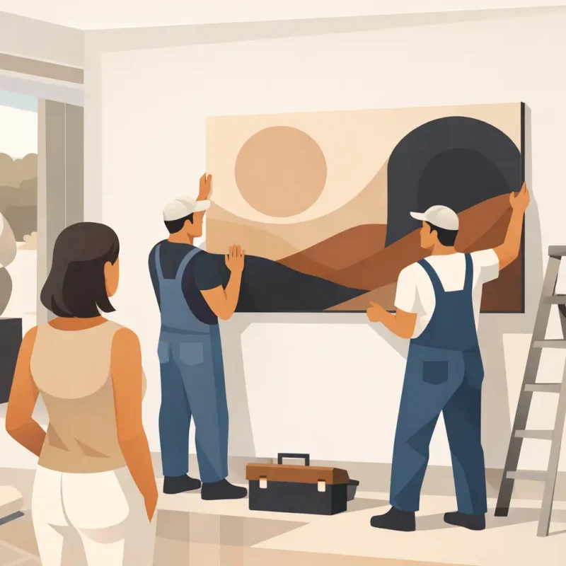 Luxury Home Art Installation Done Right