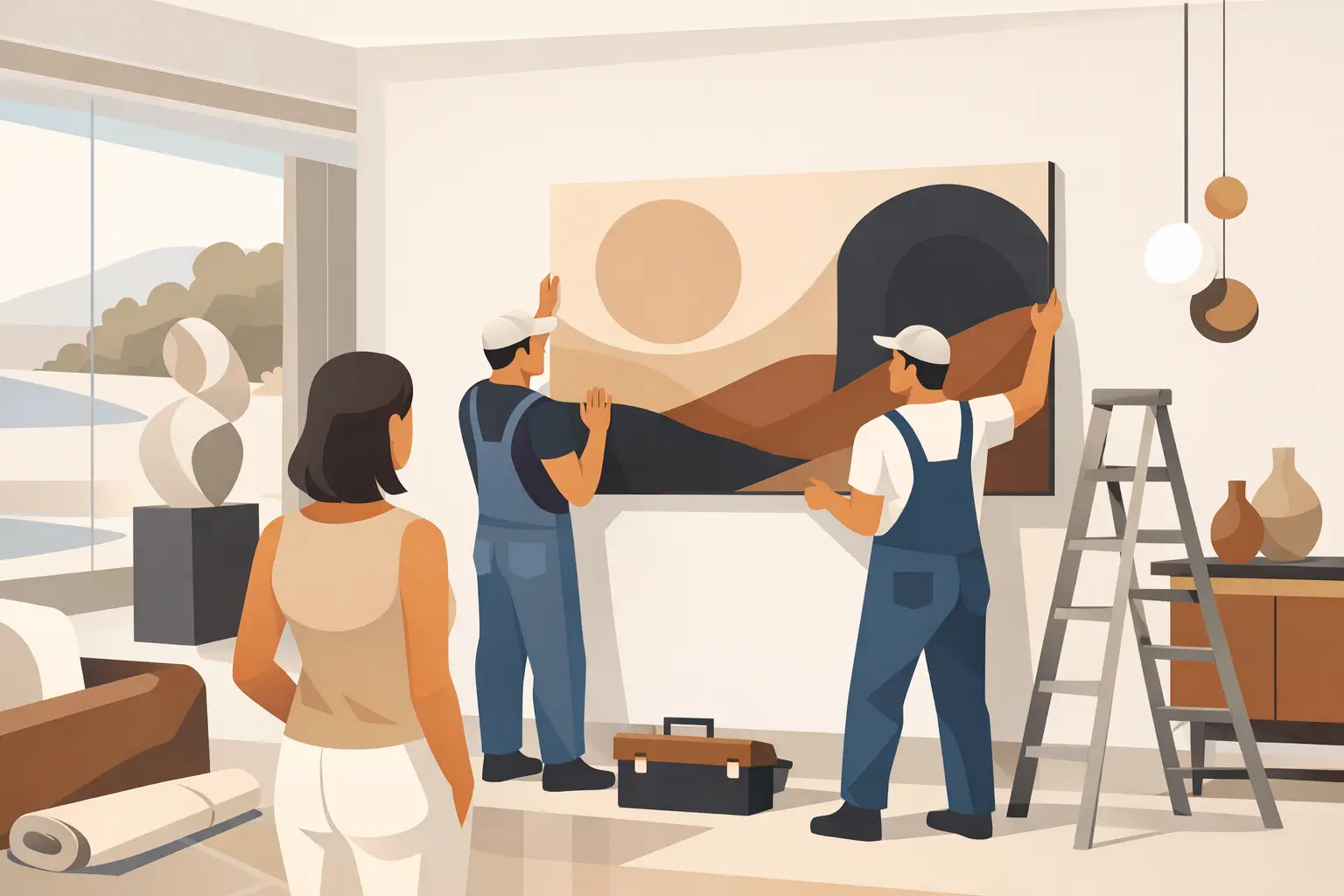 Luxury Home Art Installation Done Right
