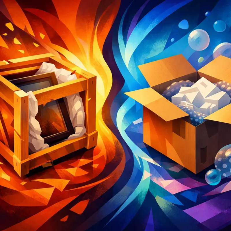 Museum Crating vs Standard Packaging
