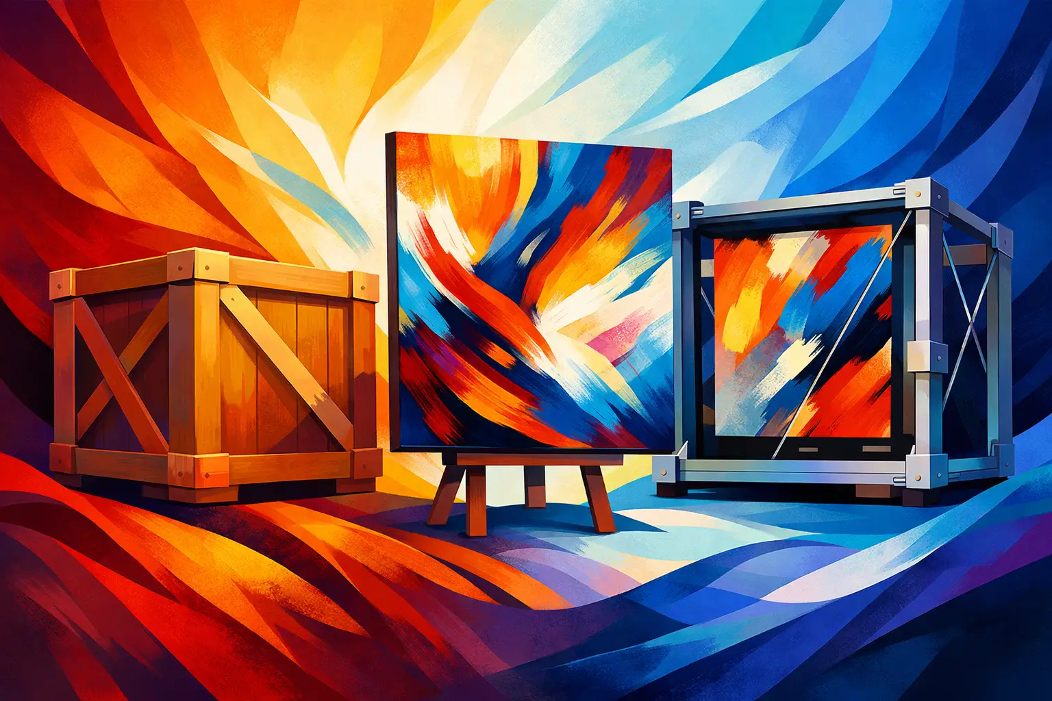 Wood Crate vs Travel Frame for Fine Art