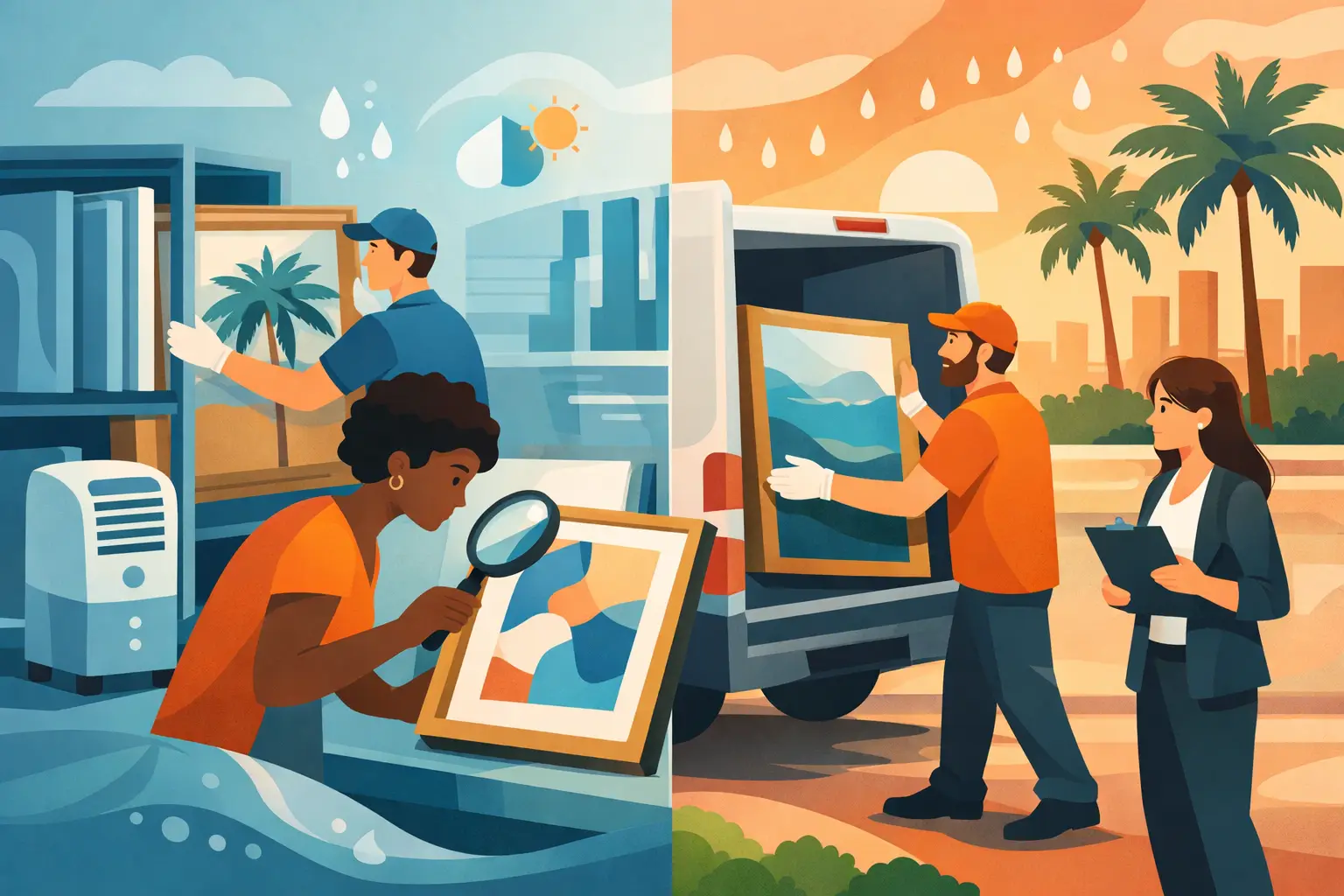 How Miami Humidity Affects Art Storage & Transport